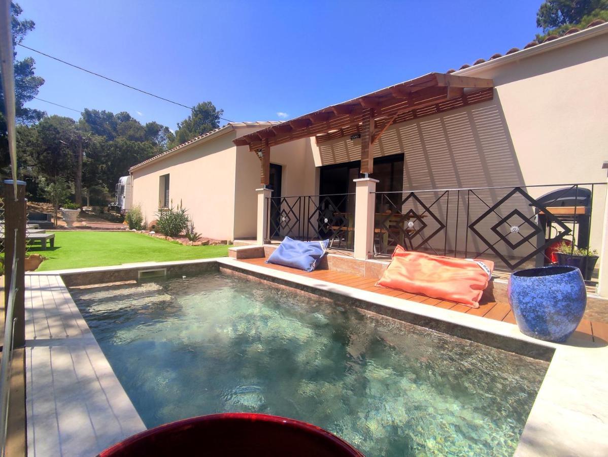 Villa Entiere Bellevue - Balneo - Piscine - Clim Montséret Exteriör bild